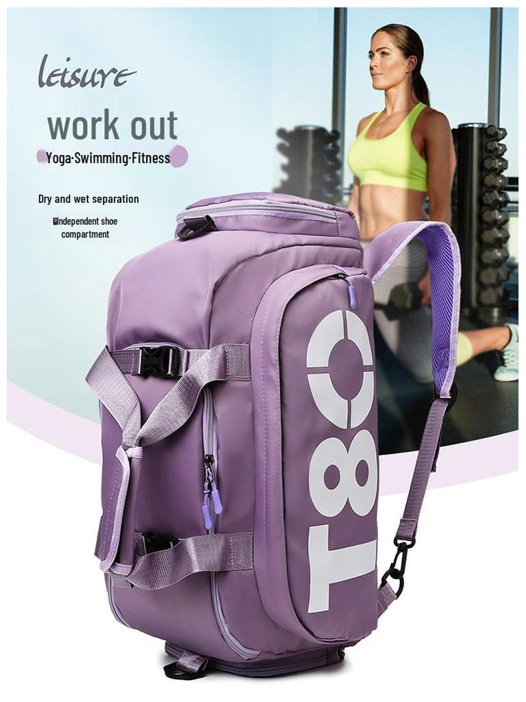 Multifunctional Travel Duffle: Large Capacity Gym Bag with Shoe Compartment, Ideal for Short Trips and Storage.