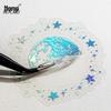 MomoPET Retro Silver Stickers - 3D Hot Stamping Plant Journal Pack in Floating Dreams Ins Style