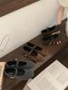JB JIABAO Jiabao 2025 New One-word French Retro Leopard Print Light Mouth Flat-soled Single Shoes with French Style