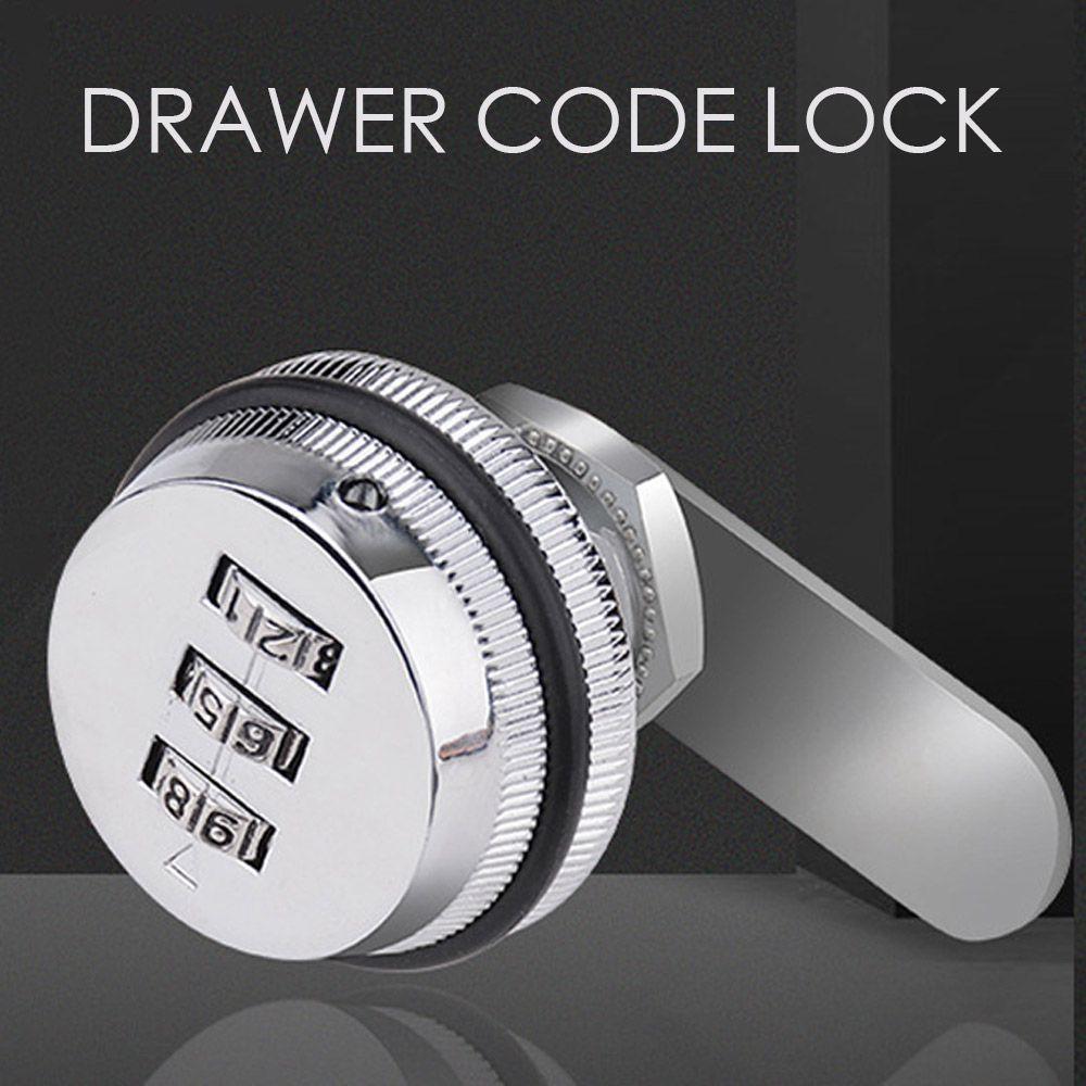 For Furniture 20mm Smart Cam Code Lock Box Lock 3 Digit Combination Password Code Drawer Lock