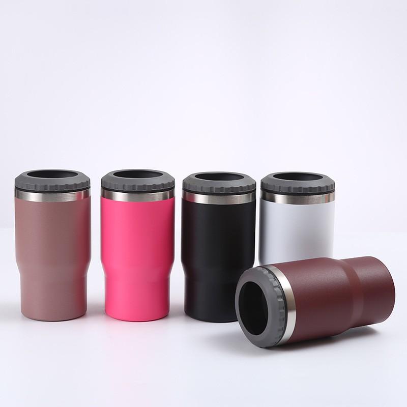 14oz Stainless Steel Travel Tumbler With Double Lid Insulated Beer Cup Car Office Outdoor Use