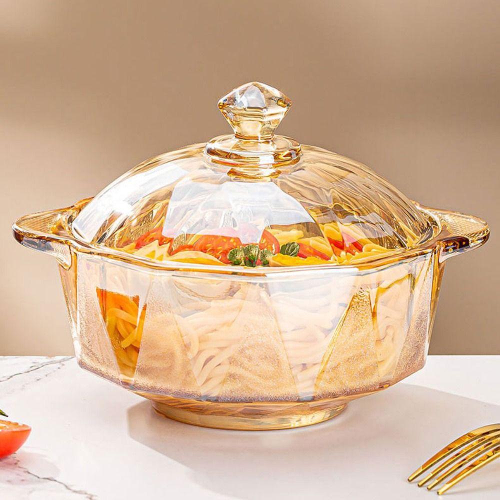 Heat-resistant Instant Noodle Bowl Amber Salad Bowl Household Glass Soup Bowl  Noodles
