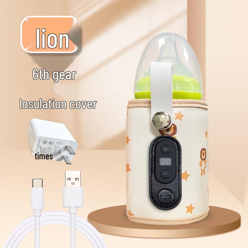 Universal USB Baby Bottle Insulated Sleeve - Portable Infant Milk Warmer & Heating Sleeve