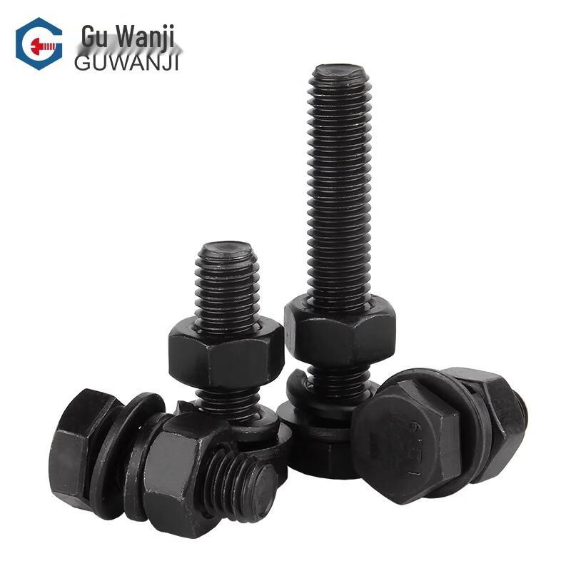 GUWANJI 12.9 Grade High-Strength Hex Bolt & Nut Washer Combo Set