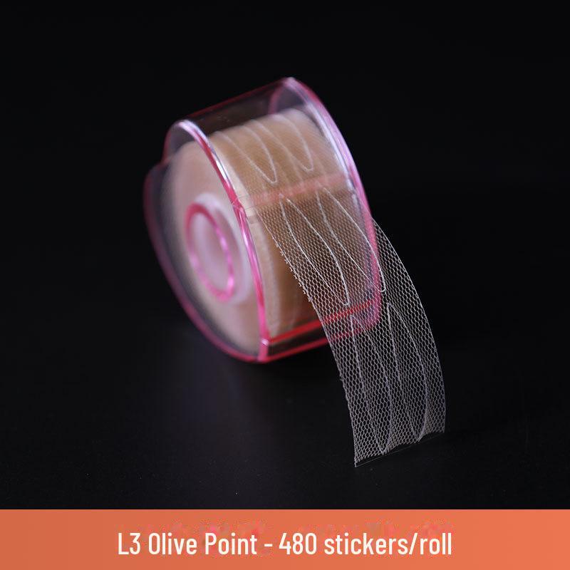Lace Double Eyelid Stickers: Breathable, Flesh-Colored Mesh for Natural Beauty