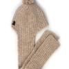 Universal Chemistry Wool Beige Ball Hood Muffler Hat Muffler Hat