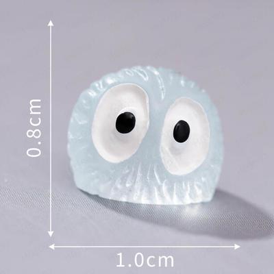 Glow-in-the-Dark Resin Figurine Micro-Scenery Decorative Ornament Cartoon- Adorable Viral Glowing Desktop Craft Item