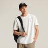 Li Ning Basketball Serie Letter Print Ademend Veelzijdig Los T-shirt met Korte Mouwen Heren Tops Off-White AHSV083-2