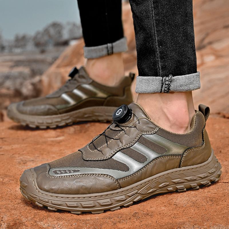 Sneakers Men's 2025 Summer New Soft-Soleated Outdoor Leisure Shoes Knob Anti-Slip One Foot Lazy Shoes for Work