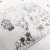 Clear Rubber Stamp Scrapbooking Diary Album Aesthetic Embossing Decorations