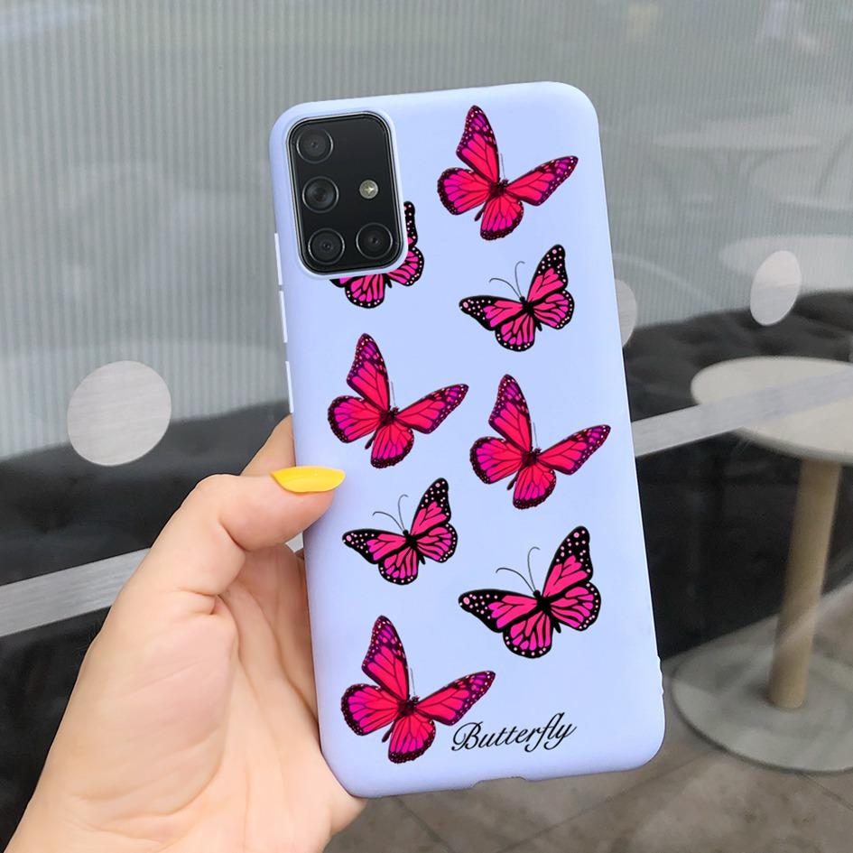 

A51 A71 Case For Samsung Galaxy A51 4G Soft Touch Silicon Cover Shockproof Bumper Back Protector Bag for Samsung A 51 A 71 Coque Samsung A51 4G