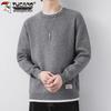 TUCANO Men's Solid Color Round Neck Knit Sweater