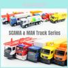 Alloy 164 Scania Man Engineering Truck Container Trailer Toy