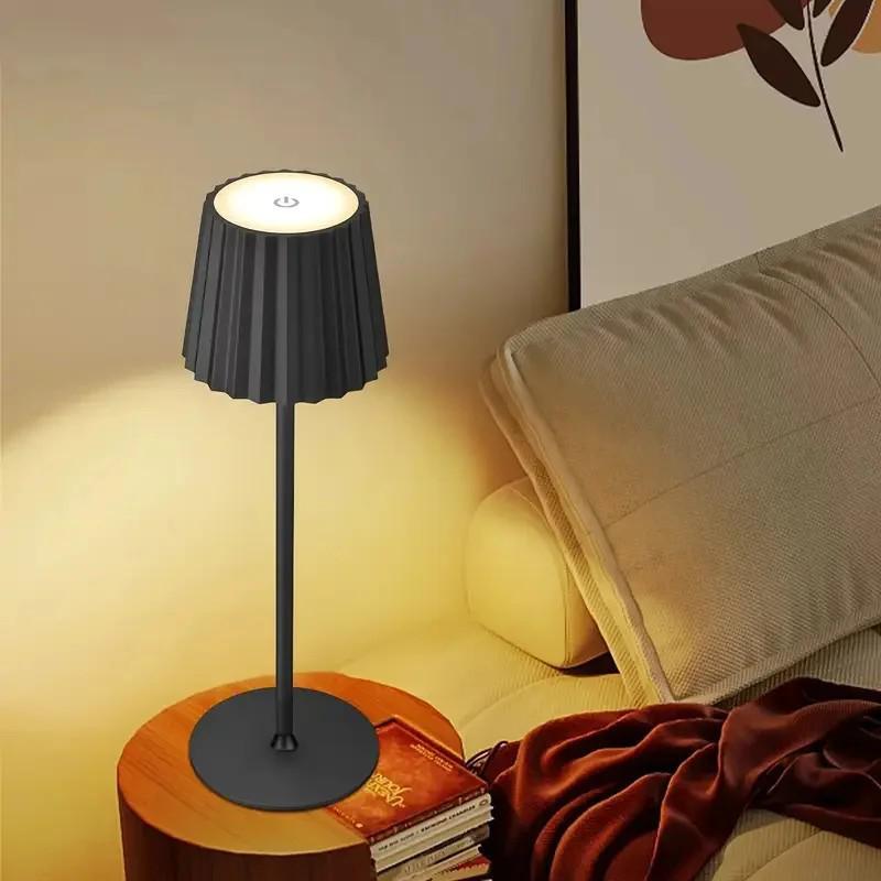 Retro Cafe USB Touch Desk Lamp with LED Eye Protection
