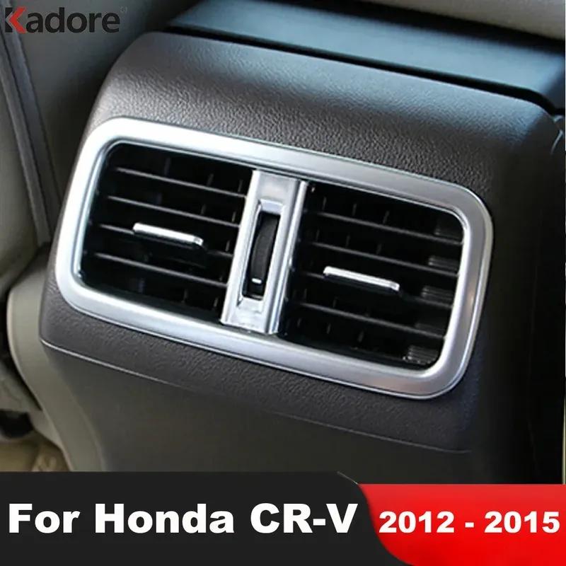 For Honda CRV CR-V 2012 2013 2014 2015 Matte Car Rear Seat Air Condition Outlet Vent Cover Trim Interior Mouldings Accessories