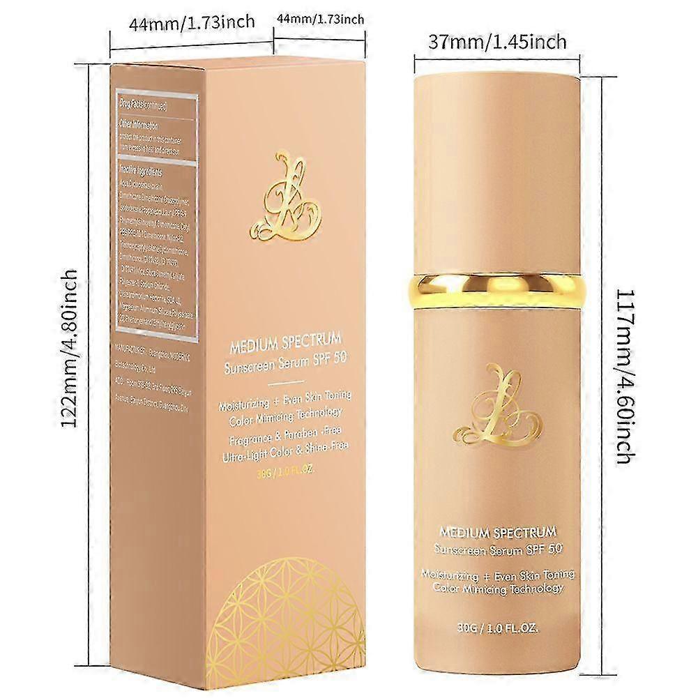 3X 4 In 1 Ultra Blends Color Changing-Foundation, Broad Spectrums SPF50 Sunscreen Concealer, Women Makeup Tool