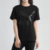 Puma Classic Logo Print Round Neck Short Sleeve T-Shirt Women Tops Black 530005-51