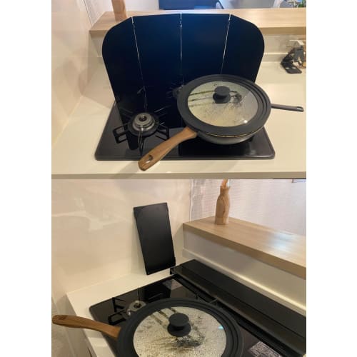 Ottosvo Range Guard, Oil Splash Guard for Induction and Gas Cooktops, 4-Sided, 32cm High, Kitchen Guard for Stoves, Scratch-Resistant, Easy To Clean,