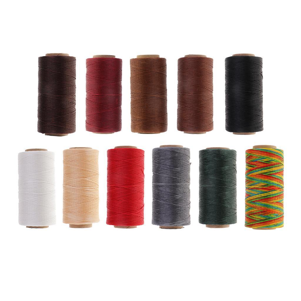 Durable 200 mm 210D Leather Waxed Thread Cord String for DIY