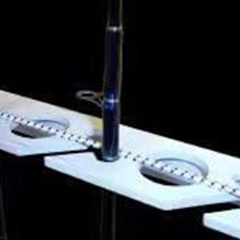 10-Ruten Angelrutenhalter Aufbewahrungsständer Horizontaler Rutenständer Angelteil