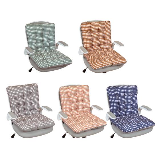 Sitzkissen mit integrierter Rückenlehne Weiches Sitzkissen mit hochelastischer PP-Baumwollfüllung Esszimmerbüro Computerstuhlbezug