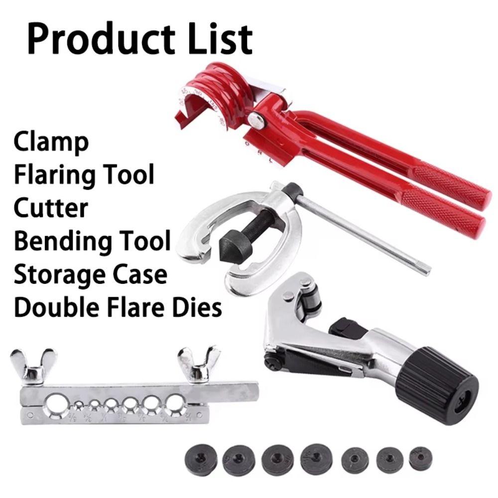 7-Hole Flaring Flare Kit Bending Tool Bending Tool Set Refrigeration Maintenance Kit  Refrigeration