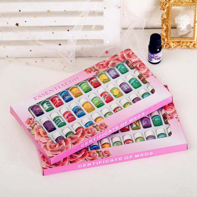 

36pcs/lot Essential Oils For Aromatherapy Diffusers Massage Rose help Aroma Oil Oil Sleep Lavender Fragrances Oils Essential 3mlx36pcs