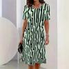 2026 New Women's 3D Digital Print Dress Round Neck Casual Dress