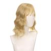 Body Wavy/Curly Hair Topper With Air Bangs For Women,Synthetic Hairpiece Clip in Hair Extension Add Volume Wig for Covering White Hair Hair Loss