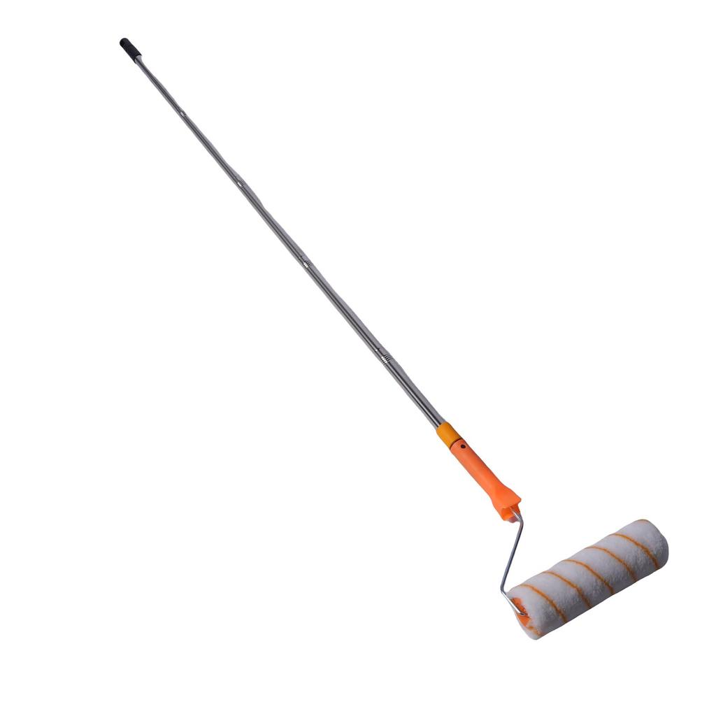 Farbroller-Set Multifunktion mit 1,2 m Edelstahl-Verlängerungs-Abnehmstielgriff für Wand Decke