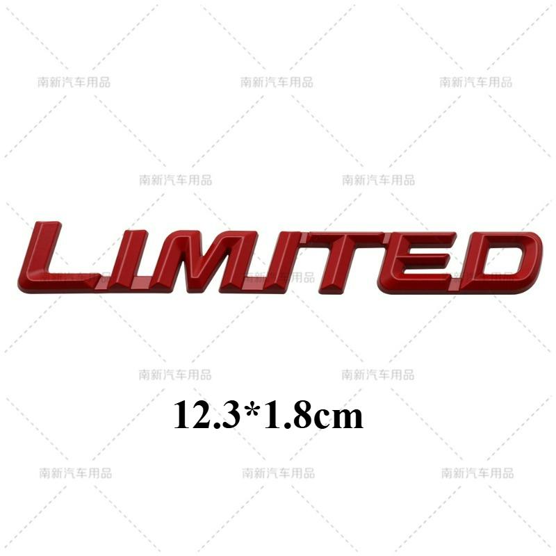 High-quality Modified Car Stickers LIMITED Connected Metal Letter Car Body Scratch Coverage Personalized Display