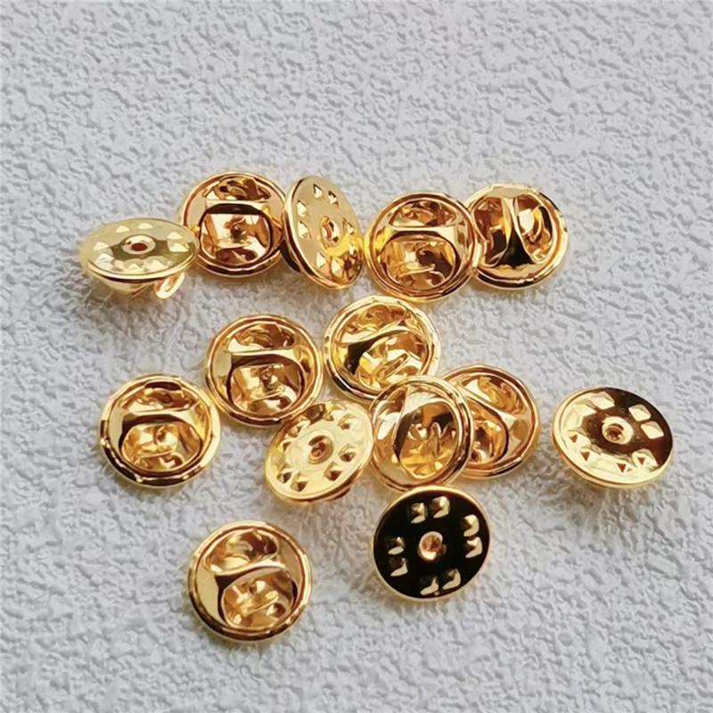 

Gold Universal Metal Butterfly Clutch Badge Brooch Replacement Clasp золотой