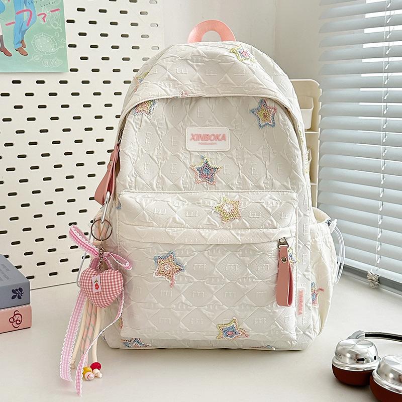 Schoolbagins style high value Japanese versatile girl small schoolbag large capacity small junior high school student embroidery star backpack women