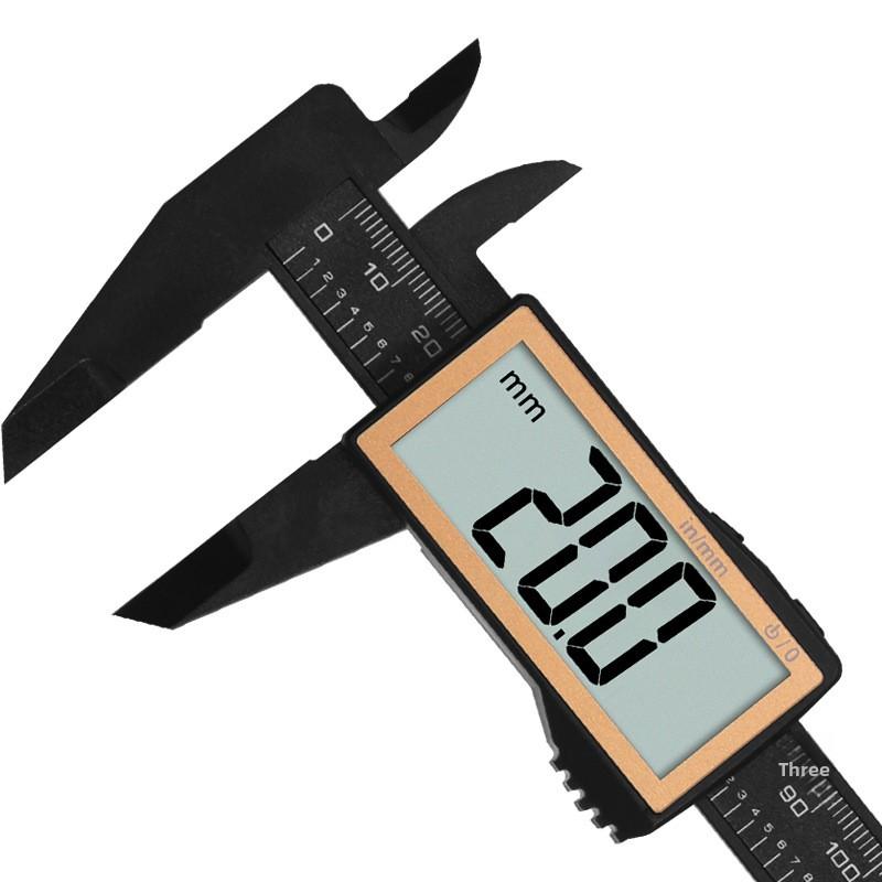 High-Precision Digital Caliper Full-Screen Electronic Plastic 150mm full screen pro max-black gold 150mm