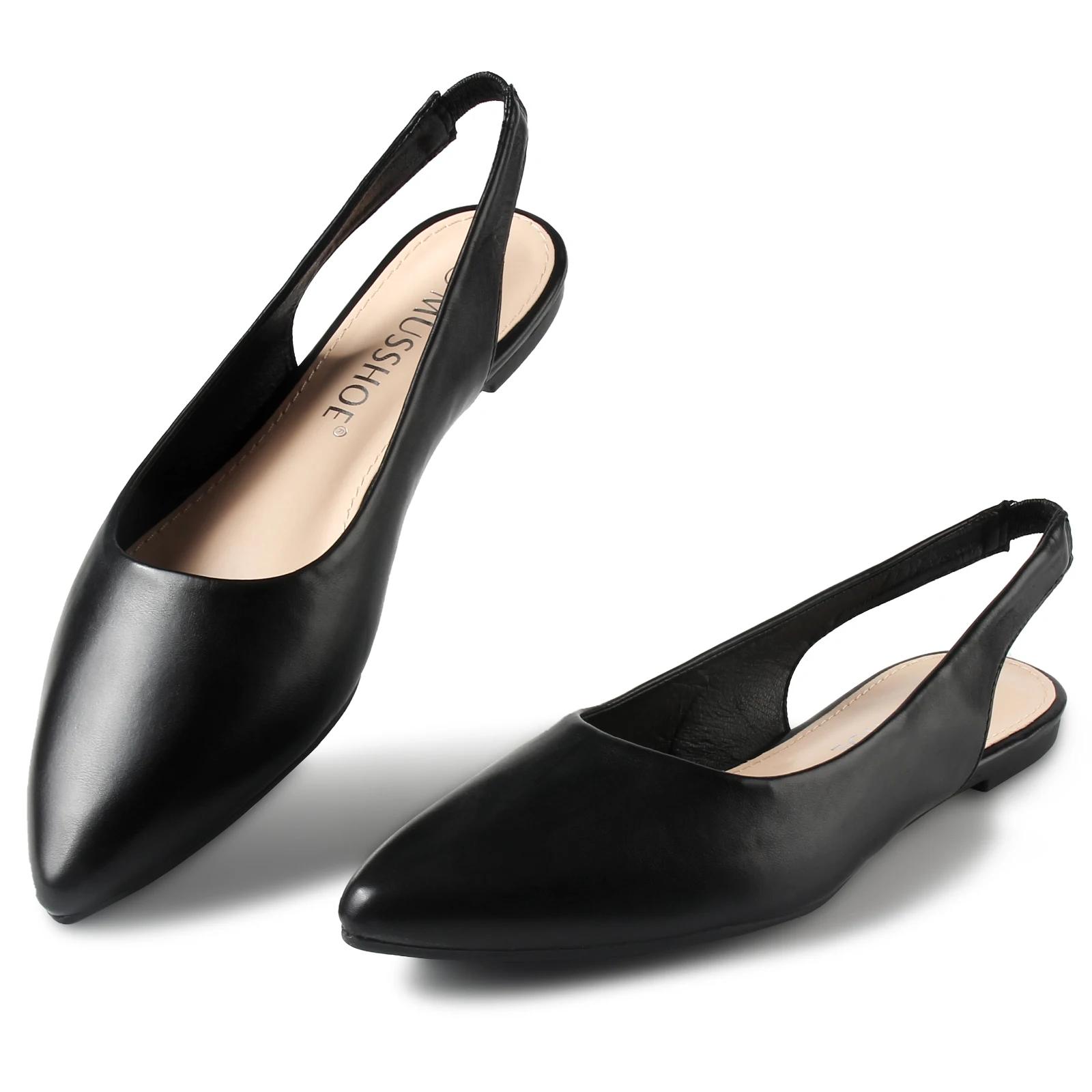 

Женские туфли на плоской подошве с острым носком, удобные балетки без застежек, нарядные, удобные для свиданий, для работы в офисе, на все времена года, туфли на плоской подошве с открытой пяткой 38