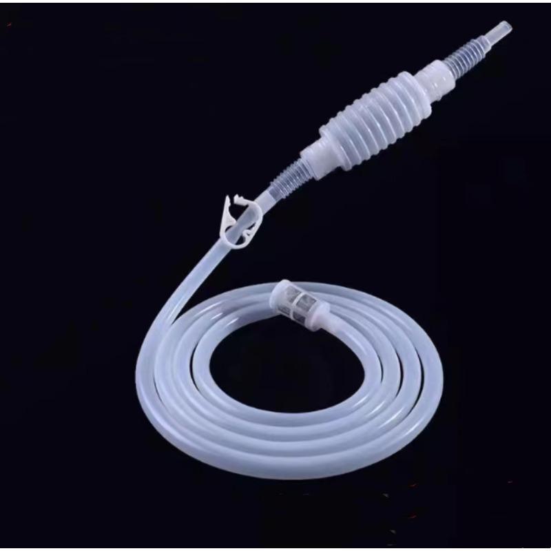 Wine Suction Device, Wine and White Spirit Siphon Filter, Wine Jar Wine Dispenser, Fish Tank Water Changer with Filter Screen for Clogging Prevention