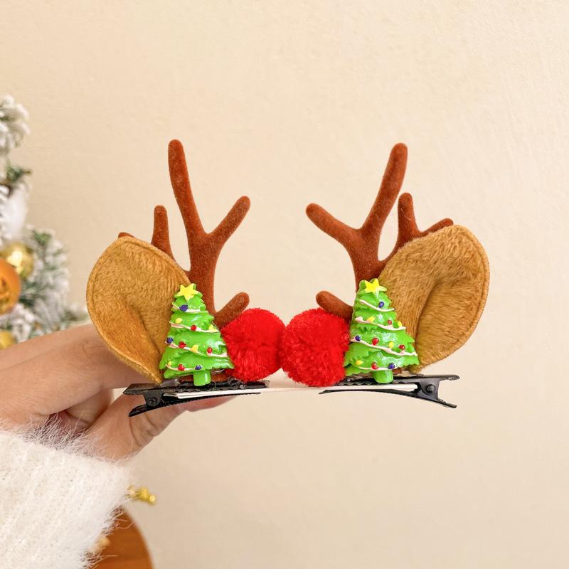 Children's Christmas Reindeer Headband - Cute Holiday Hair Accessory for Photos