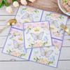 20pcs/lot Cute Pink Rose Flower Paper Napkins Flying Butterfly Theme Cocktail Wedding Birthday Party 2-Ply Square Dinner Napkins