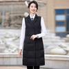 Teluoman Women's Mid-Length Lapel Padded Vest