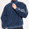 Adidas Originals Trefoil X Blondey Collab Striped Stand Collar Pullover Sweatshirt Men Tops Blue GS9267