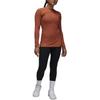 Jordan Sport Half-Zip Quick-Dry Long-Sleeve T-Shirt Women Tops Gray Peach FN5114-209