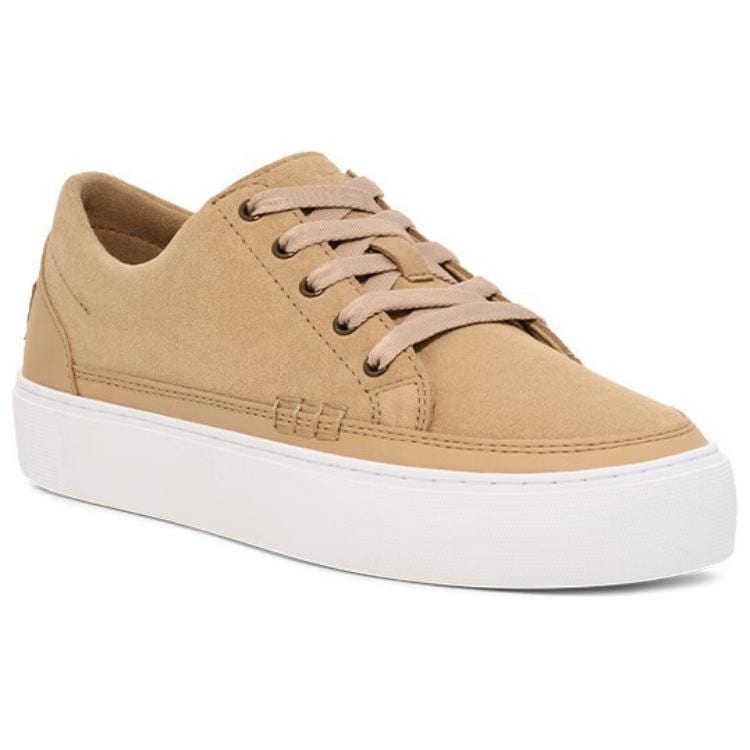 UGG Cakewalk Cow Split Leather Low top Skateboard Shoes Unisex Beige 1170554-MDSD