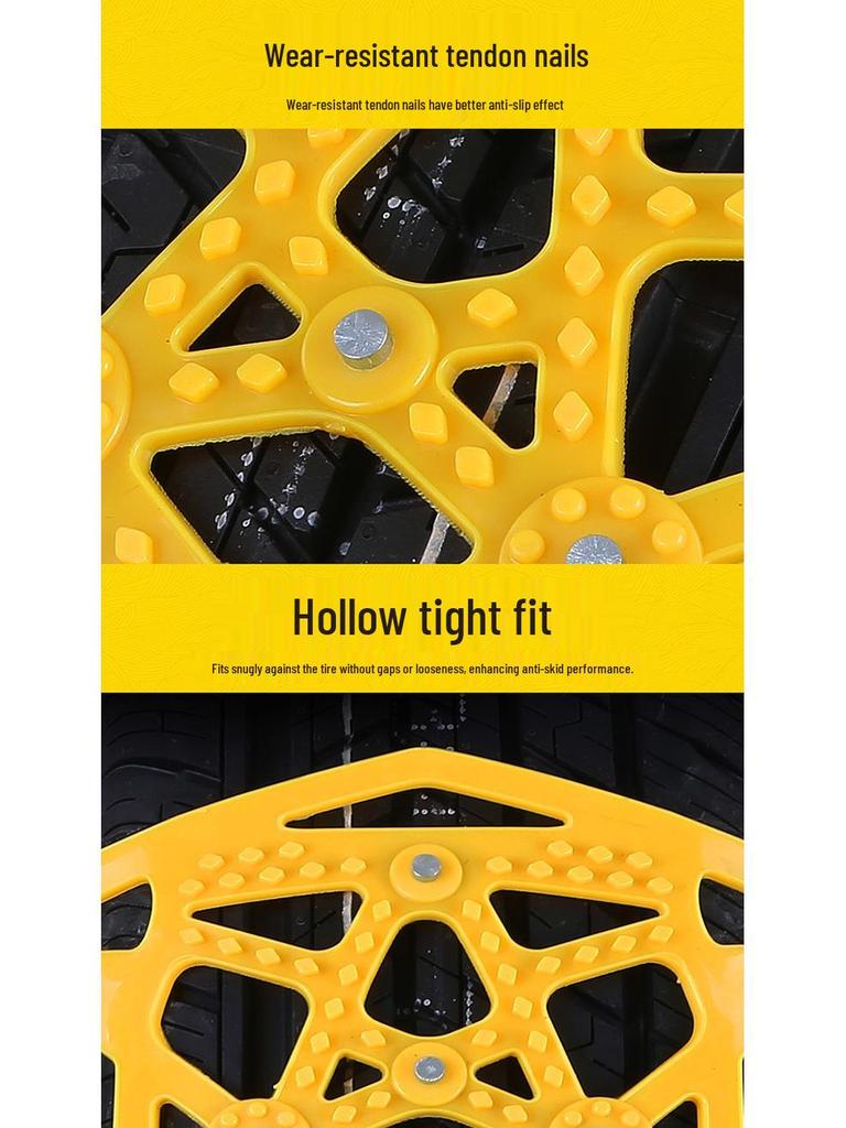 Winter Essential Car Tire Anti-Skid Chains for Mud and Snow Extrication