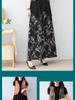 Retro Jacquard Sleeveless Vest & Wide-Leg Pants Set in New Chinese Style for Middle-Aged Women.