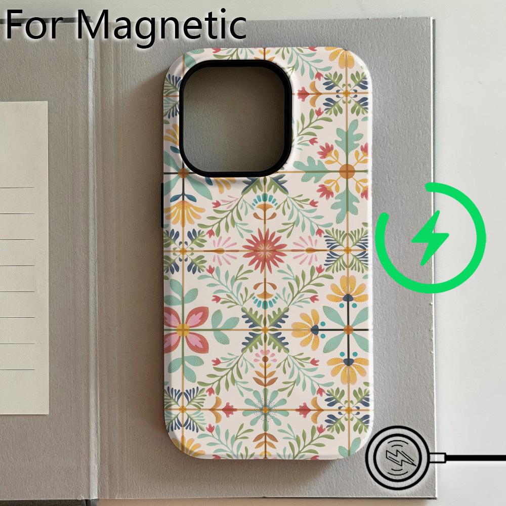 Luxury Clmj BUGR line art Phone Case for iPhone 17 16 15 14 13 12 11 Pro Max Plus Air Magnetic Double-layer Back Cover iPhone 14 Pro