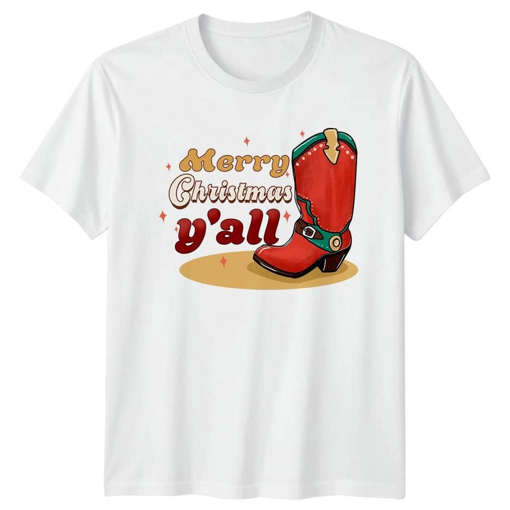 Merry Christmas Yall Christmas Holidays Unisexs Unisexs Graphic Tee Unisex Shirt S