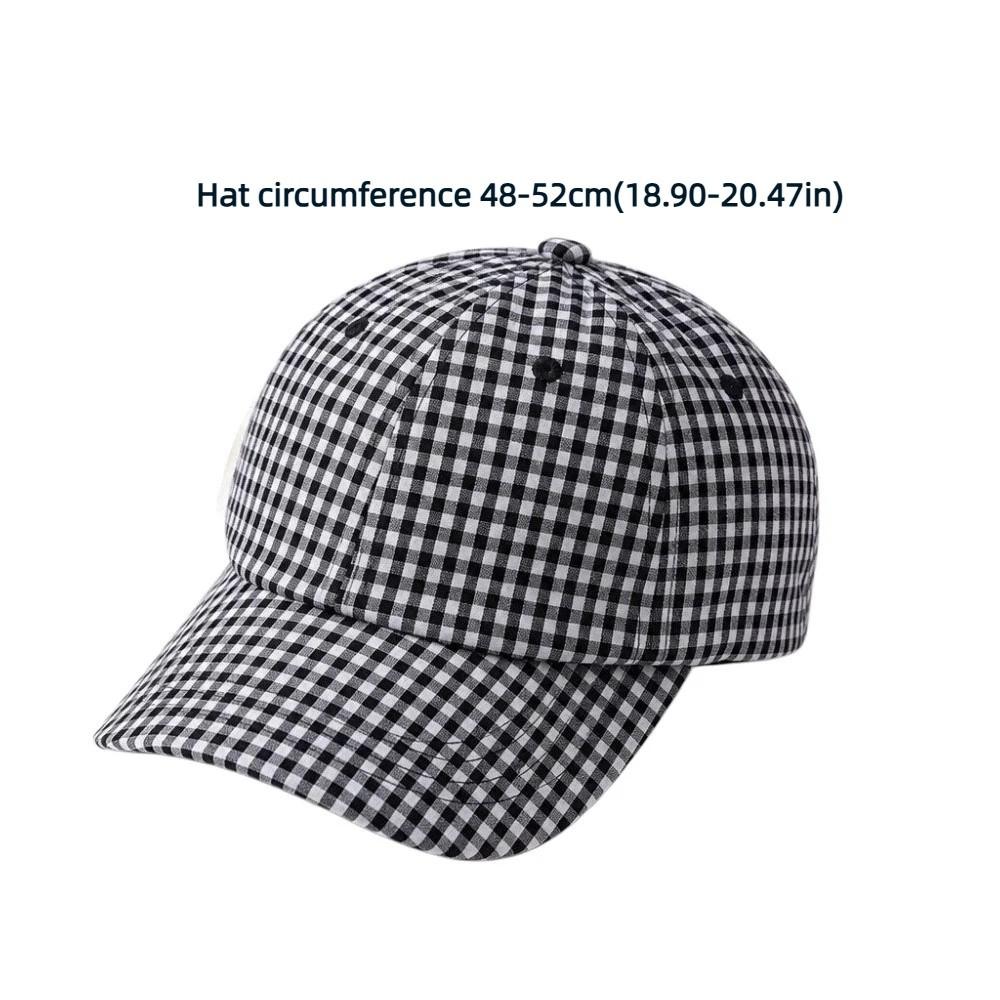 Karomuster Sommerhut Sonnenschutz Atmungsaktiver Sonnenhut Verstellbar Leicht Kinder Baseballkappe Outdoor Strand Reise