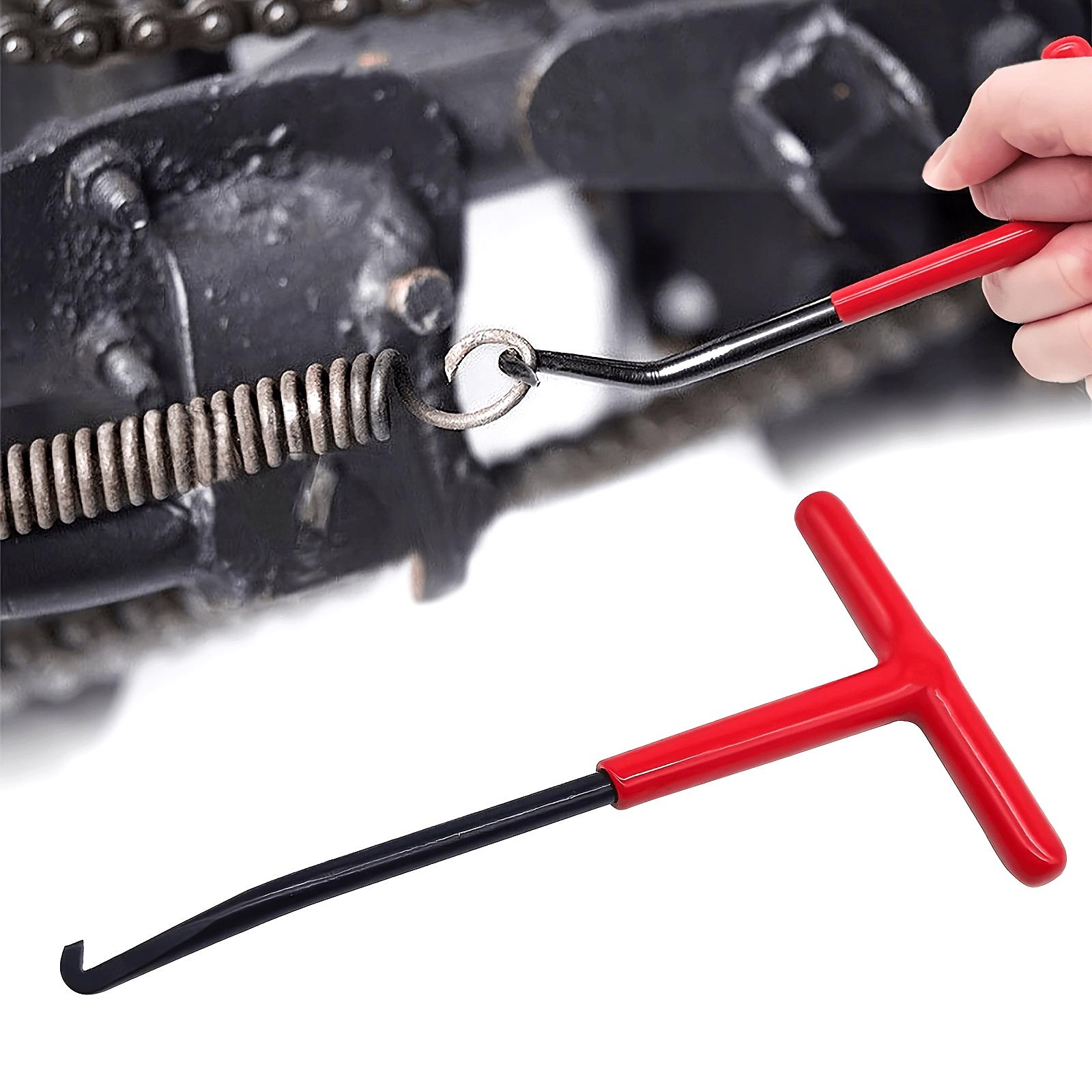 Heavy-Duty Steel Spring Tensioner Set, Non-Slip Handle, for Auto & Motorcycle Spring Removal/Installation.