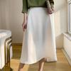 Acetate Satin Fabric Skirt Summer New High-waisted Slim Temperament High-end Women's Midi Skirt
