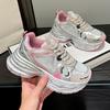 Women'S Summer  Silver Pink Dad Sneakers Breathable Casual Running Oes Lightweight Thi Bot Sports Oes